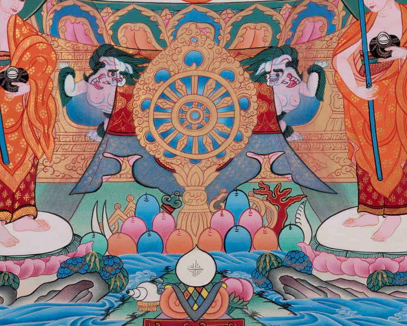 Thangka Of Amoghasiddhi | Traditional Painting | Wall Decors