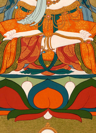 Avalokiteshvara Buddhist Thangka | Genuinely Hand Painted Art