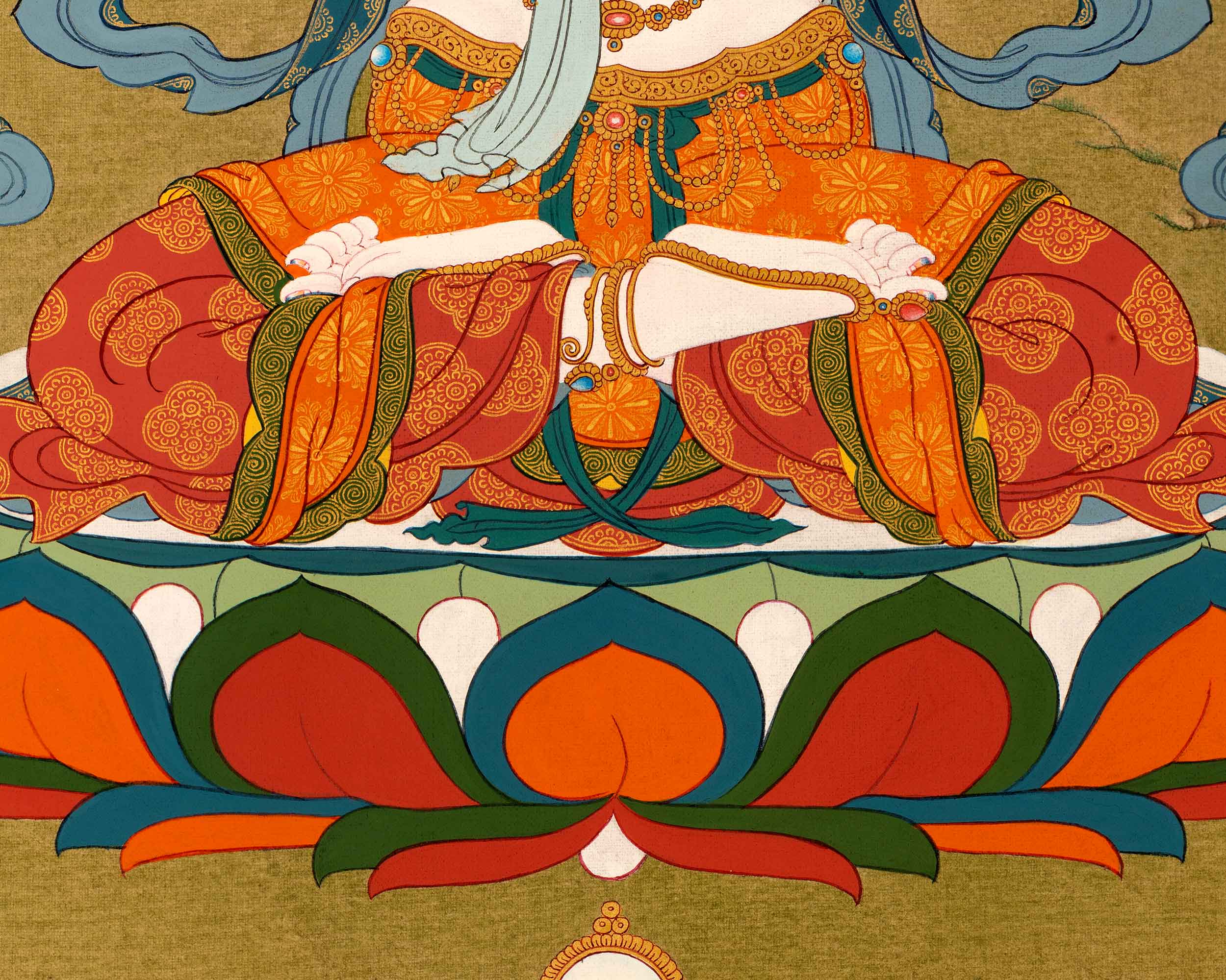 Avalokiteshvara Buddhist Thangka | Genuinely Hand Painted Art