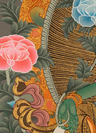 Quality Green Tara | Traditional Tibetan Thangka | Religious Wall Decoration