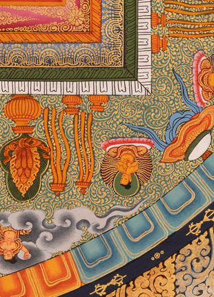 Amitayus Buddha Mandala Thangka | Long Life Granting Deity