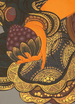 Deity Of Wealth Thangka | Traditional Tibetan Art | Wall Decors