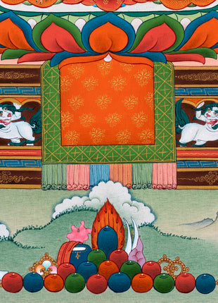 Buddha Shakyamuni Thangka | Traditional Tibetan Art