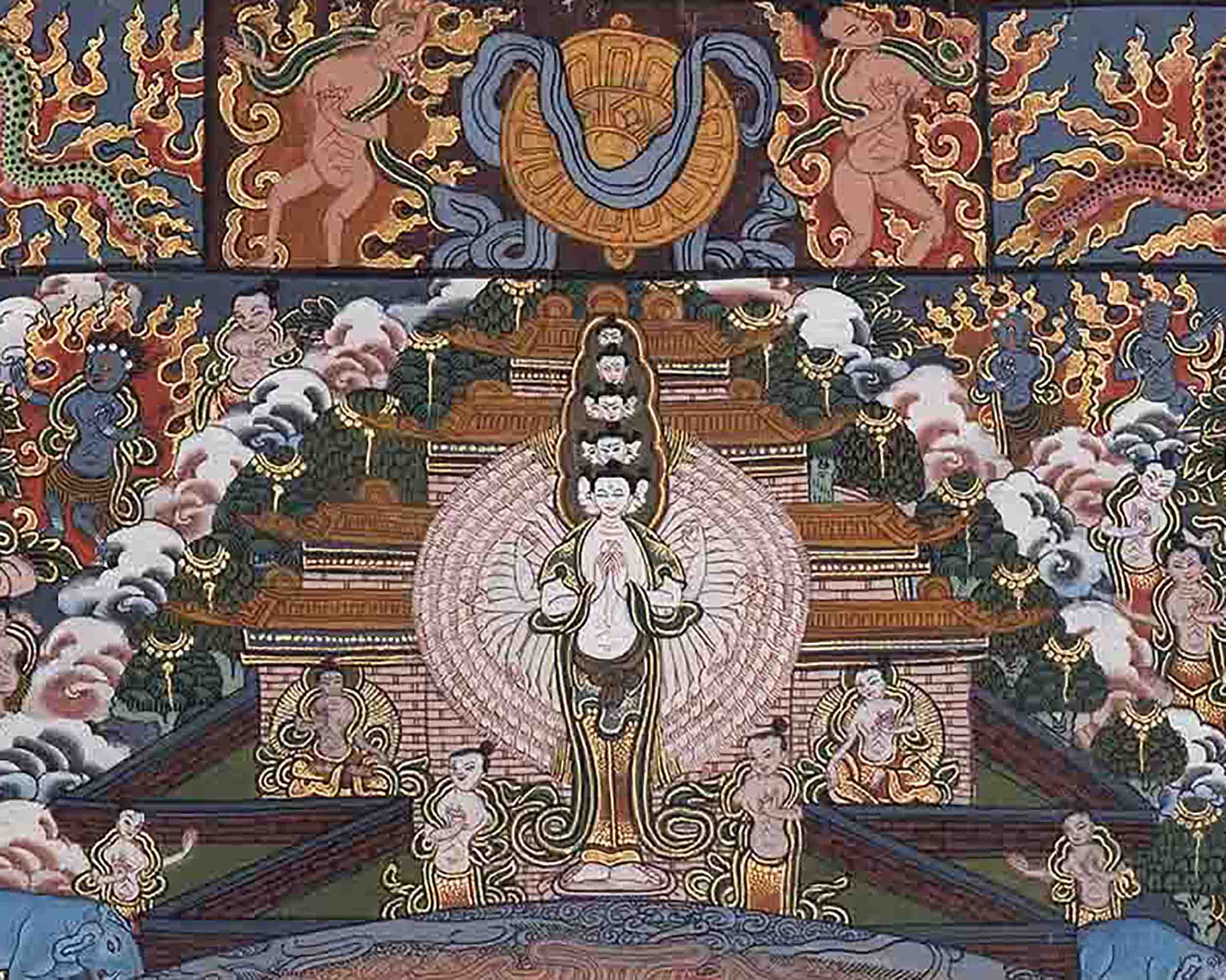 Buddha Mandala Thangka | Rare Genuine Hand Painted Tibetan Thangka