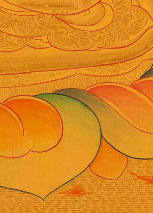 Shakyamuni Buddha Thangka | 24K Gold Painting | Wall Hanging Decors