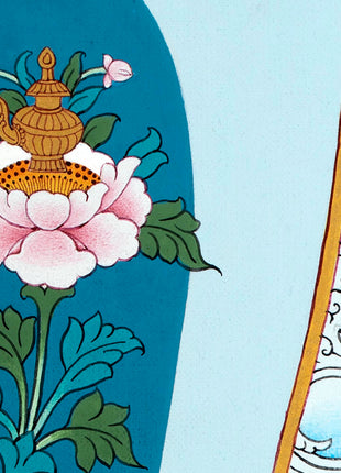 Maitreya Buddha Thangka | Tibetan Bodhisattva Art