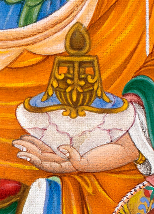 Guru Rinpoche With Others Thangka | The Precious Guru | Himalayan Buddhist Thangka Print