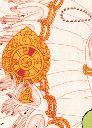 Avalokiteshvara Chenresig Thangka | Tibetan Traditional Painting | Wall Hanging Decors