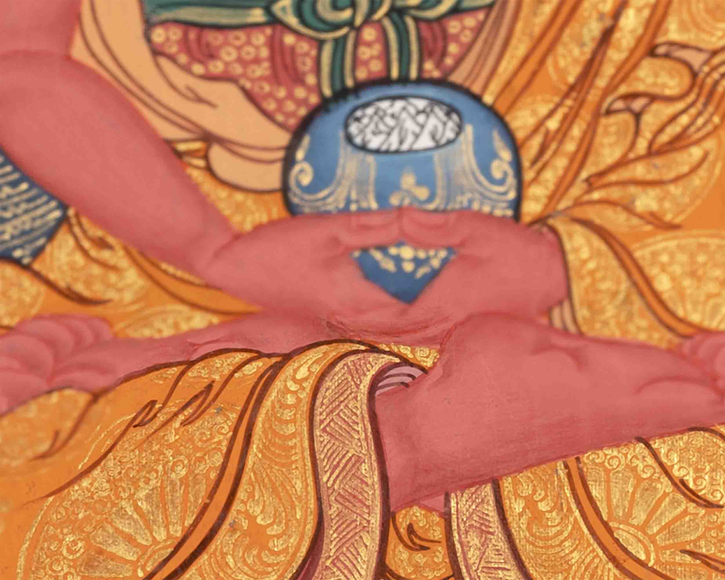 Amitabha Buddha Thangka | Buddhist Traditional Paint | Wall Decors