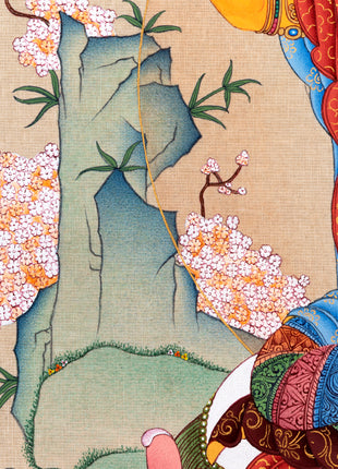 Manjushri, Manjushree Thangka, Tibetan Thangka Painting