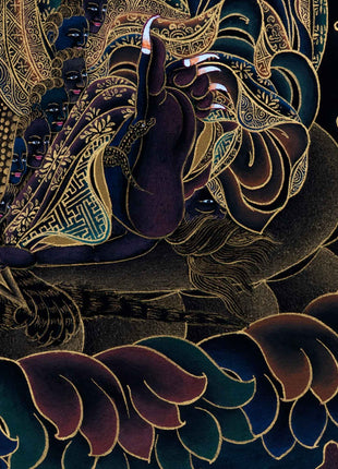 Bernagchen Mahakala Thangka | Traditionally Hand Painted Art
