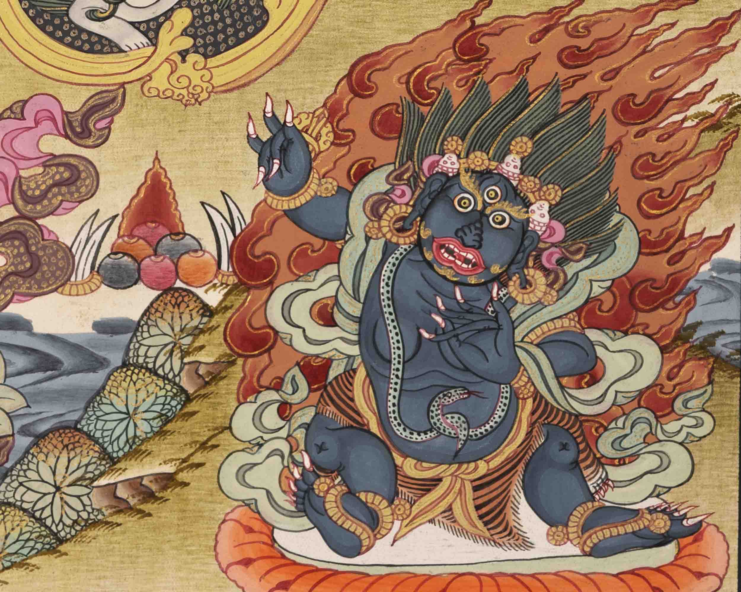 Avalokitesvara Chengrezig Thangka | Traditional Tibetan Art