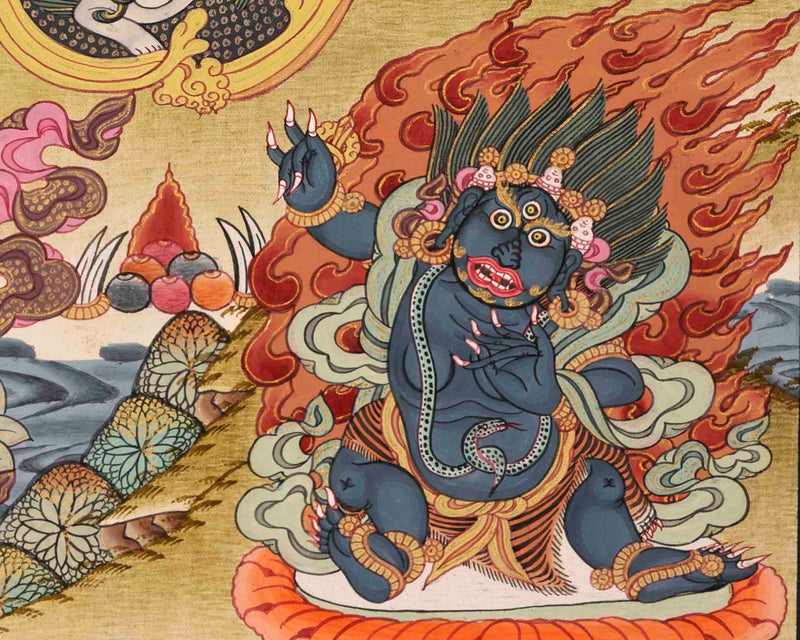 Avalokitesvara Chengrezig Thangka | Traditional Tibetan Art