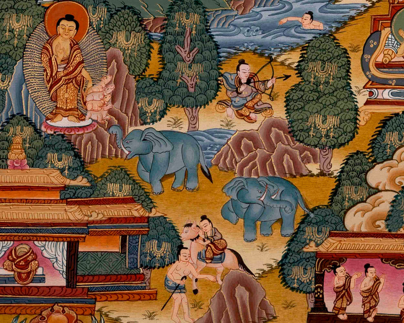 Buddhist Life Story Of Buddha | Wall Decors