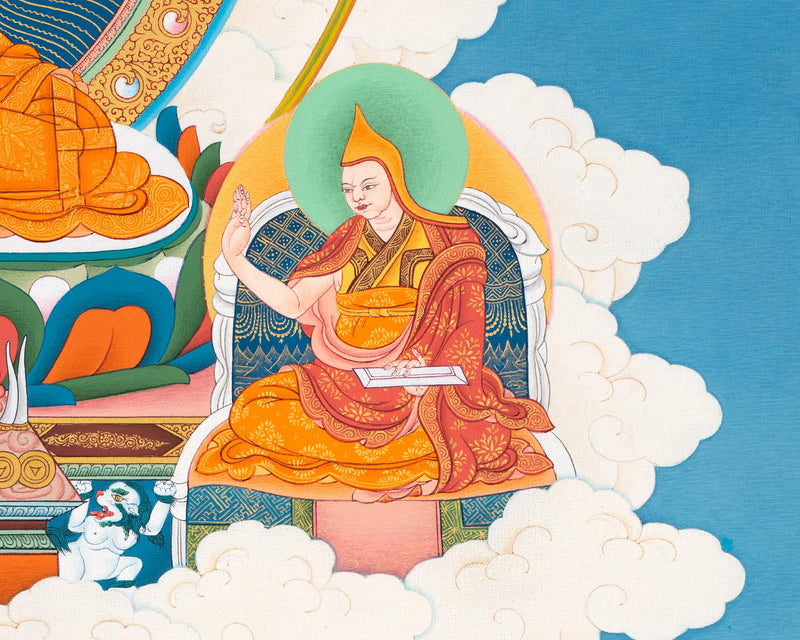 Tsongkhapa Thangka | High Quality Thangka Print