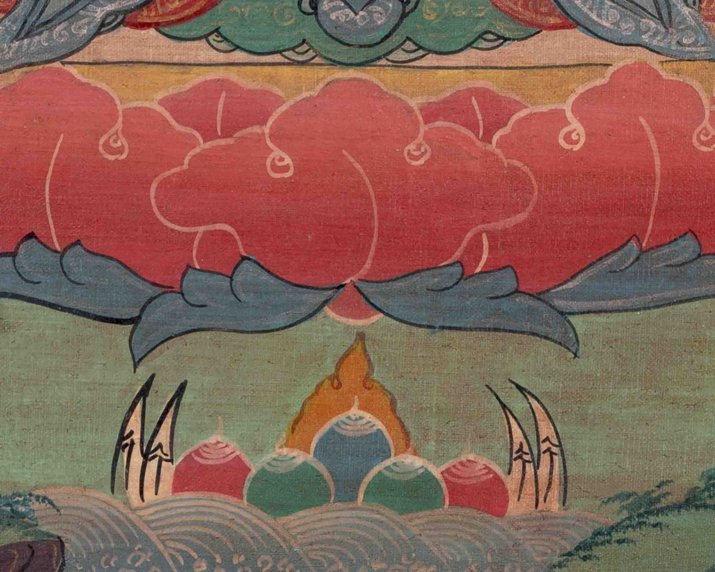 Chenresig's Compassion: A Sacred Avalokitesvara Thangka | Bodhisattva Of Compassion | Wall Decors