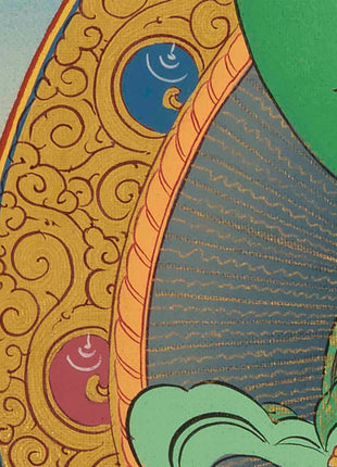 Dzambala Kubera Thangka | Traditional Buddhist Art | Wall Decors