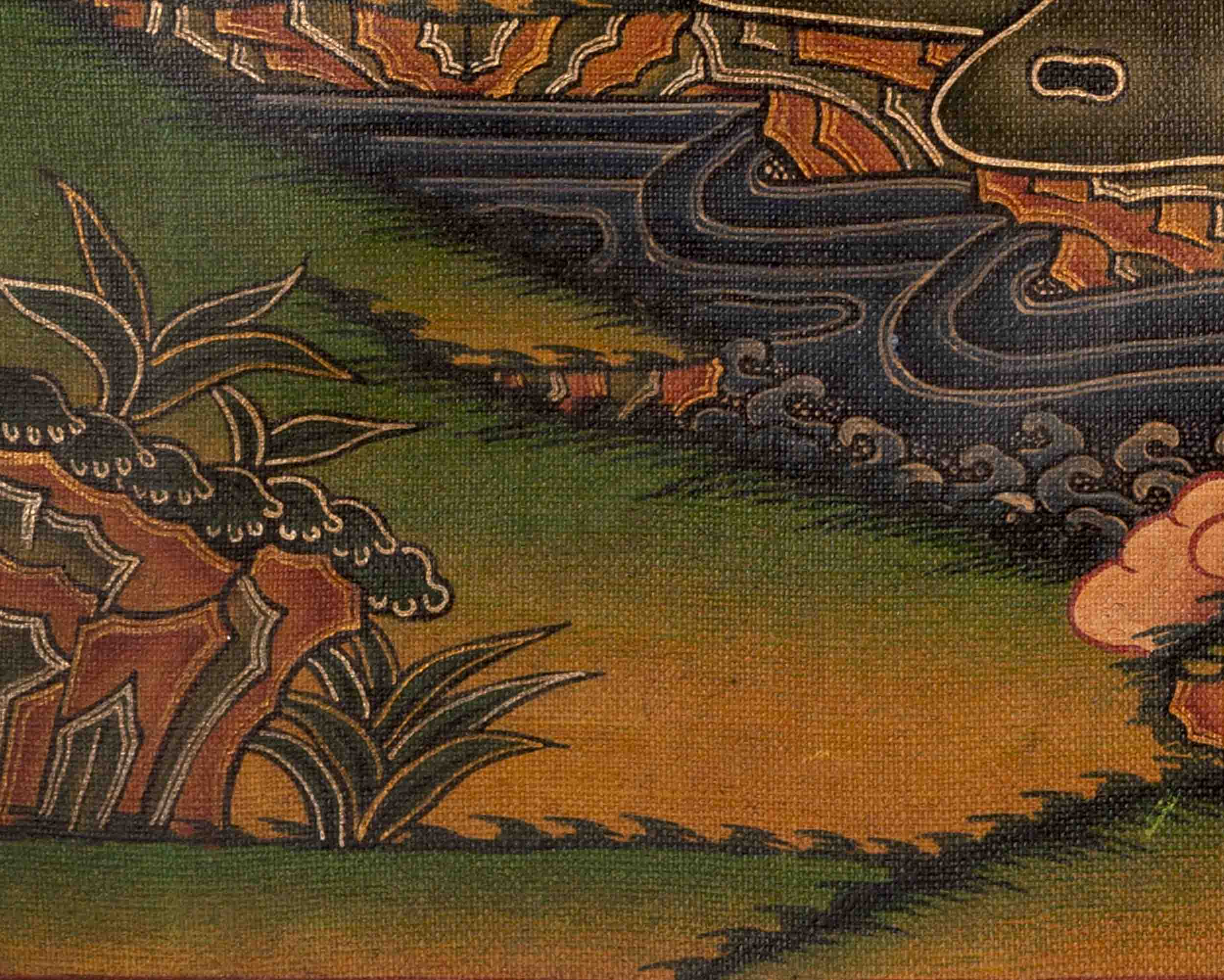 He-Vajra Thangka | Oil Varnished on Stretch Canvas