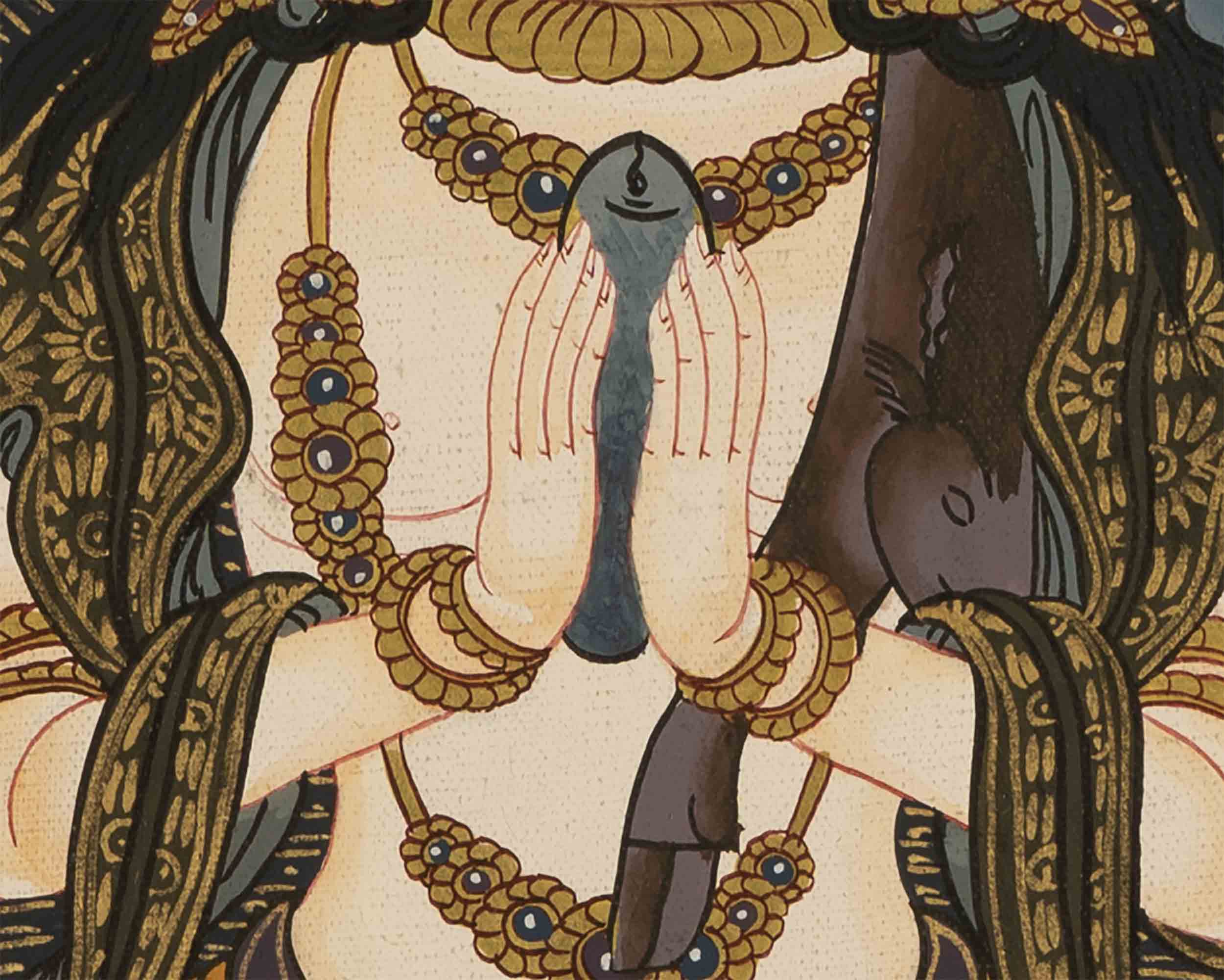 Avalokiteshvara Chengrezig Thangka | Tibetan Buddhist Thangka