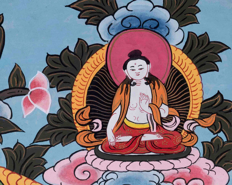 Manjushree Thangka Art | Religious Bodhisattva Thangka | Wall Decors