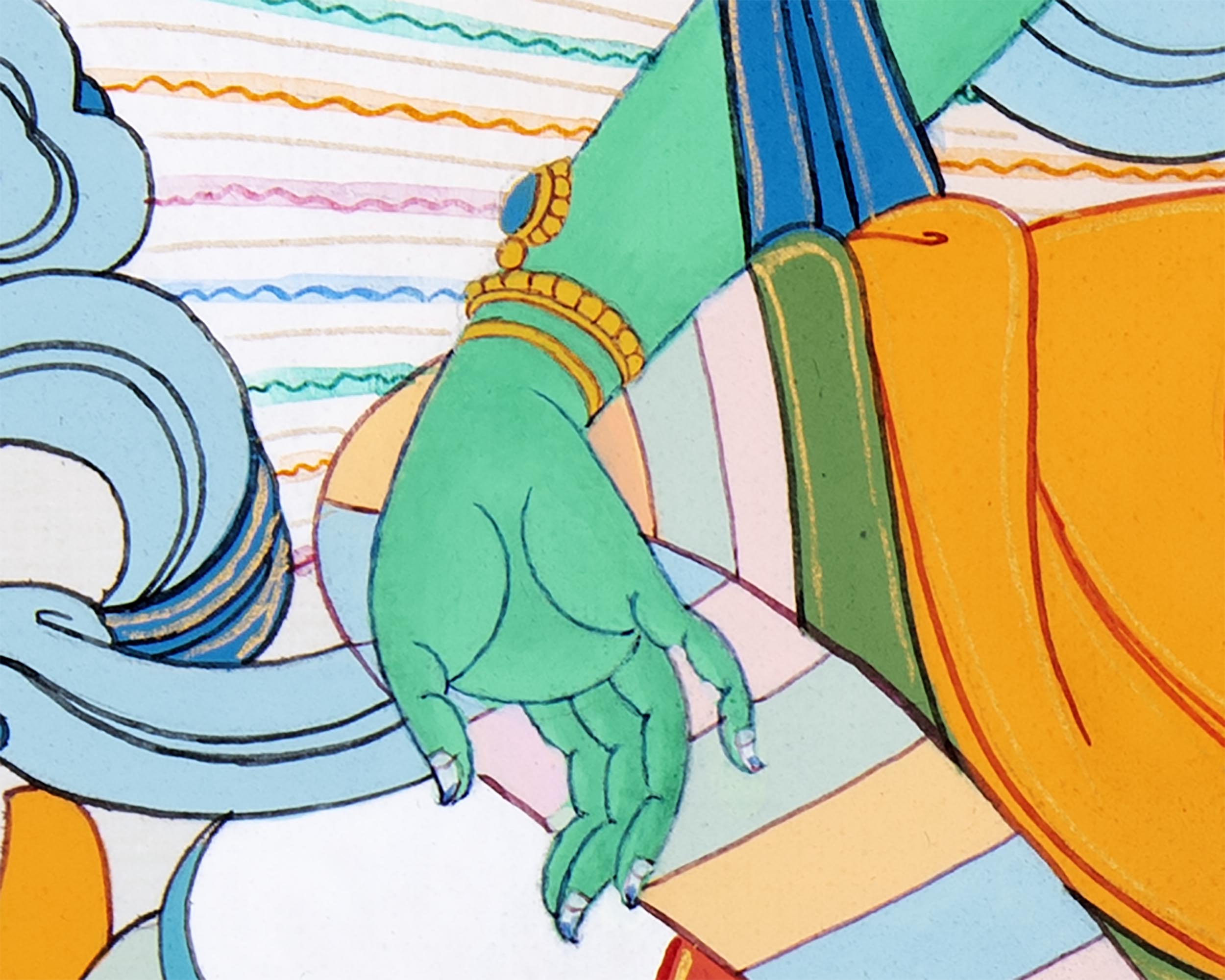 The Green Tara | Bodhisattva Thangka Art | Compassion Deity