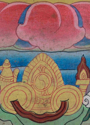 Avalokitesvara Chenresig Thangka | Oil Varnished Painting | Wall Decors