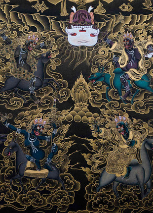 High Quality Vajrakilaya Consort Thangka Print | Giclee Print for Spiritual Growth