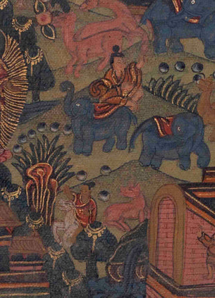 Life Of Shakyamuni Buddha | Traditional Tibetan Thangka | Wall Decors