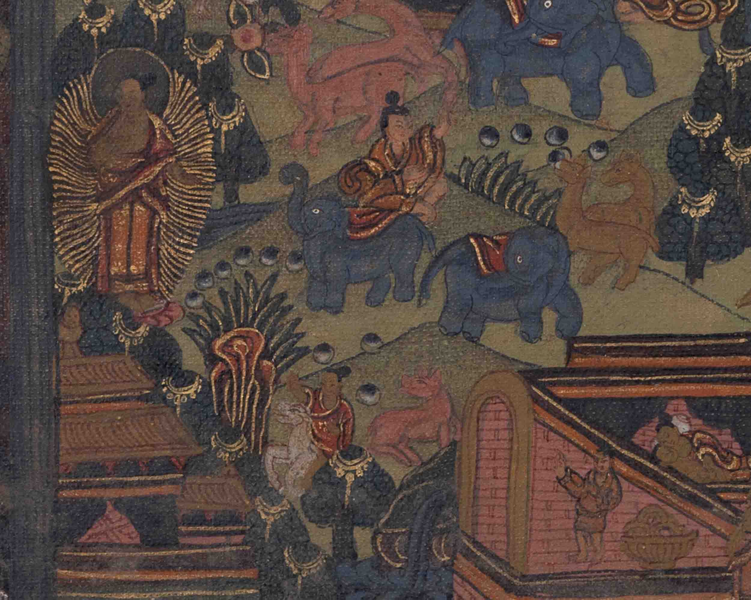 Life Of Shakyamuni Buddha | Traditional Tibetan Thangka | Wall Decors