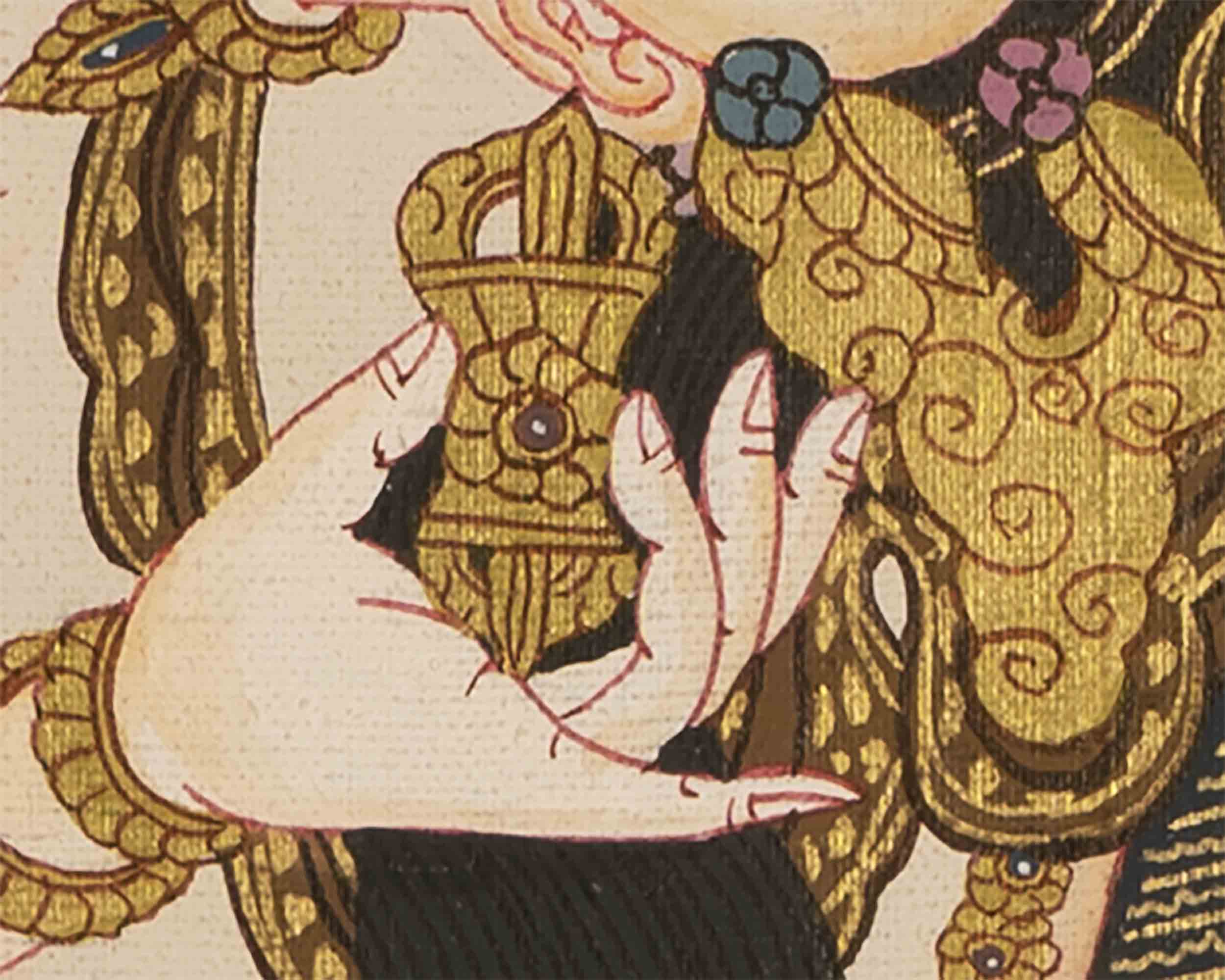 Vajrasattva Shakti Thangka | Tibetan Thangka Art