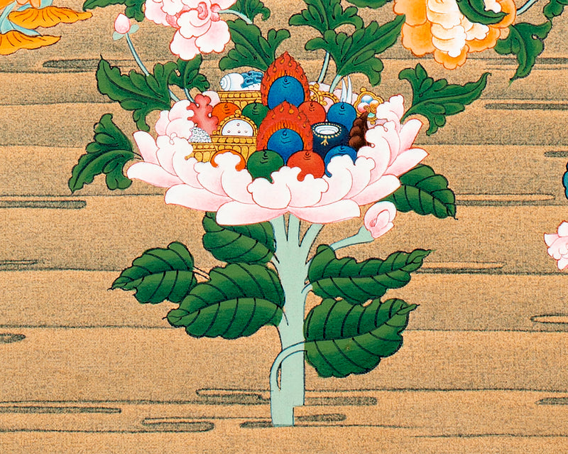 Yangchenma Thangka | Saraswati Thanka Painting | Tibetan Buddhist Art