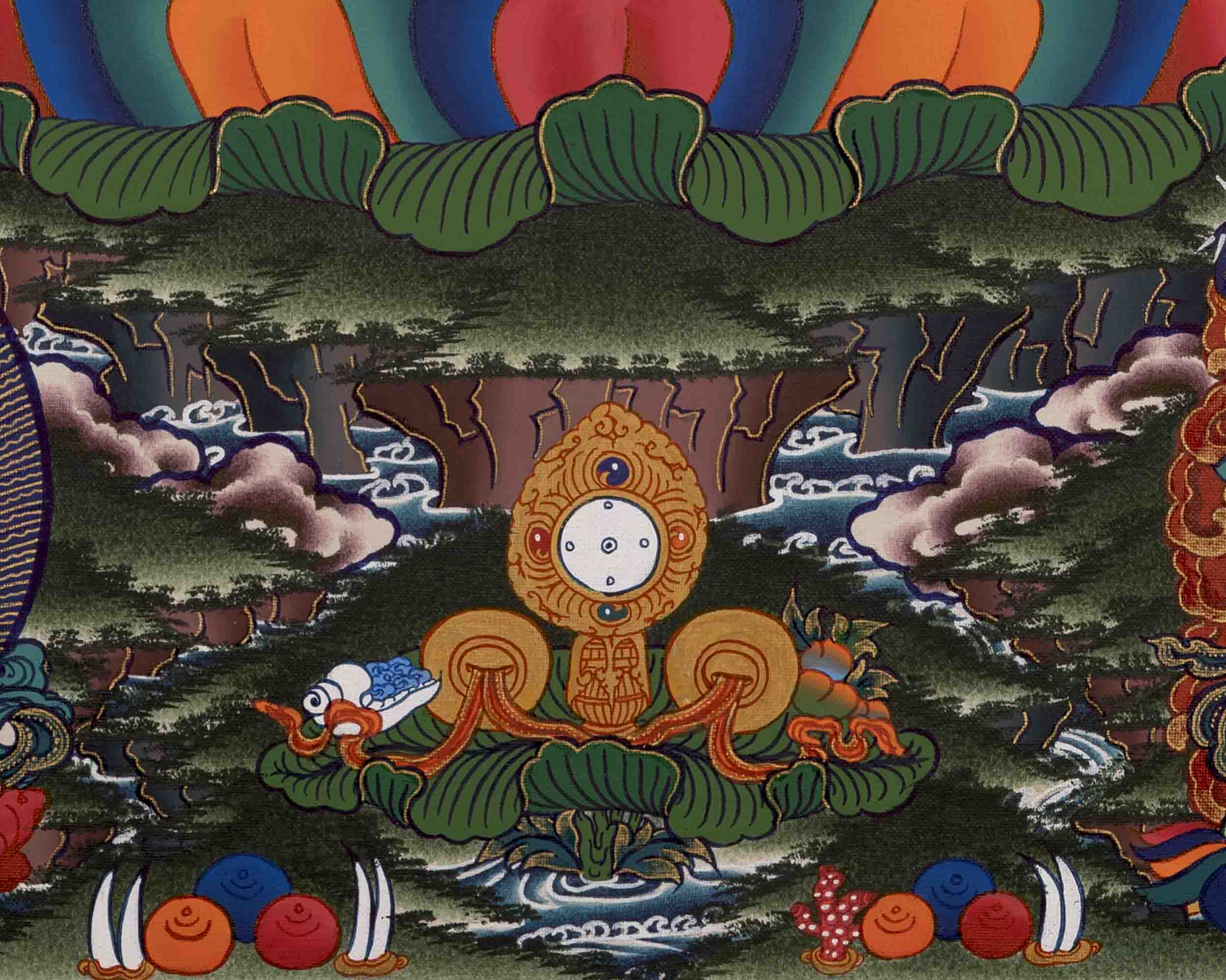 Bodhisattva Avalokiteshvara Chenresig | Tibetan Thangka | Wall Decors