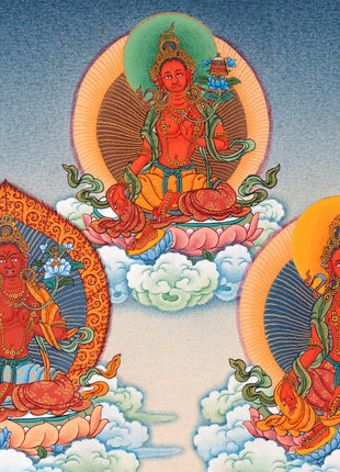 21 Tara Print | Twenty-One Tara Thangka of the Chandragomin Tradition