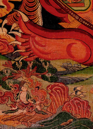 Tibetan Wheel Of Life Thangka | Traditional Samsara Painting | Wall Decors