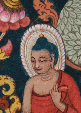 Sri Siddhartha Gautama Buddha Thangka Print | Historical Buddha Life Event On Cavnas