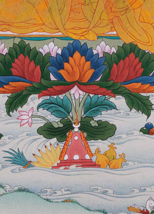 Guru Rinpoche Thangka | Rainbow Body Padmasambhava Print