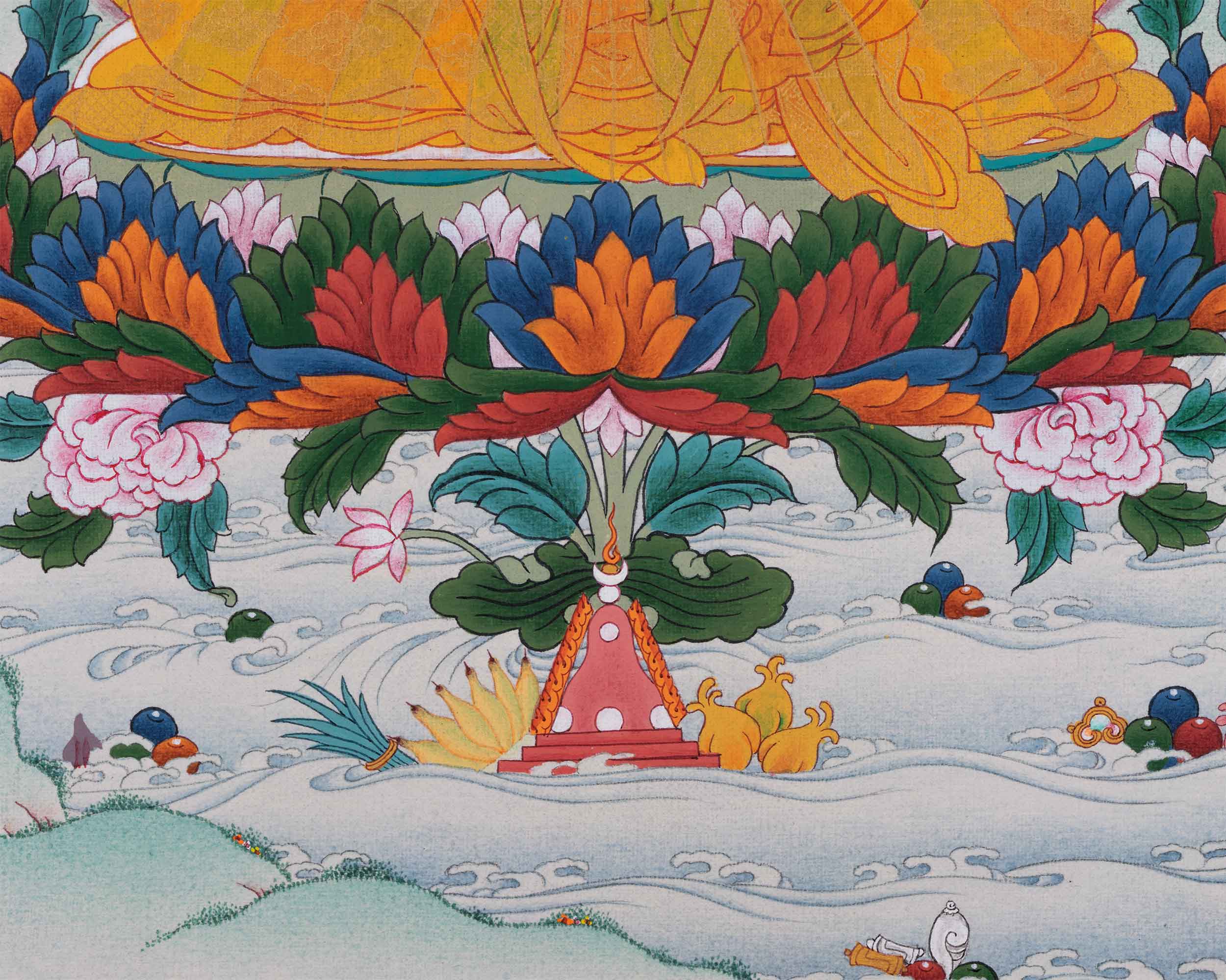 Guru Rinpoche Thangka | Rainbow Body Padmasambhava Print
