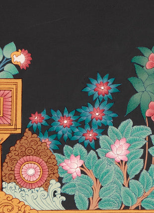 Green Tara Thangka Painting | Enlightened Female Buddha