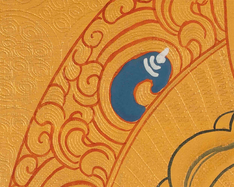 Vajrasattva Painting | Traditional Buddhist Thangka | Wall Hanging Decors