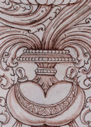High-Quality Print For Ganesha Mantra | Ganesh On Kalash Drawing For Ceremonies