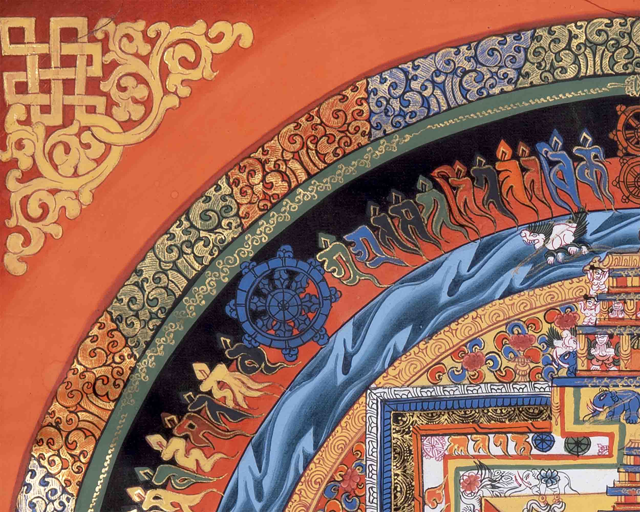 Kalachakra Mandala With Brocade | Wall Decoration (Inactive Product)