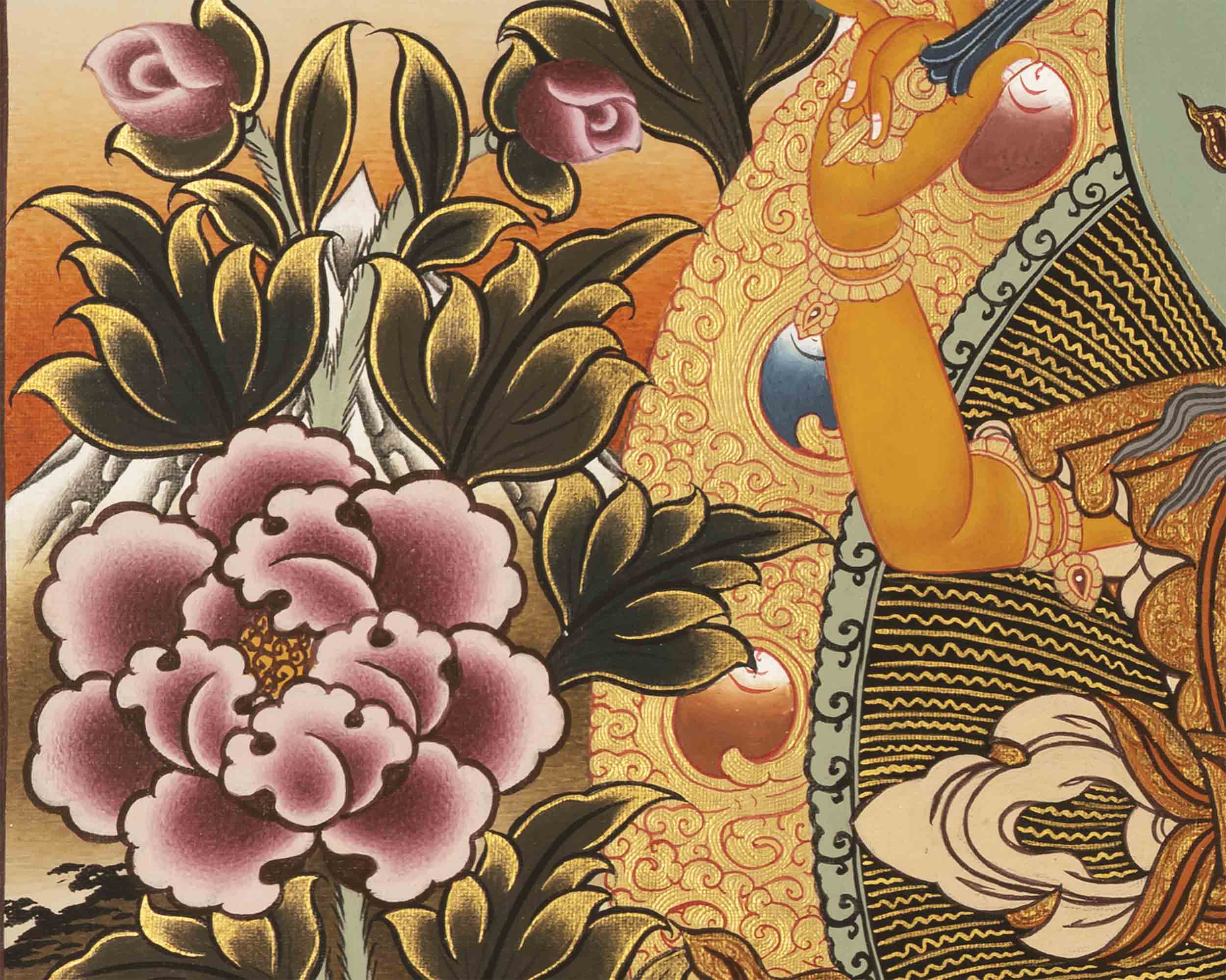 Manjushree Thangka Painting |  Tibetan Buddhism Thangka Art