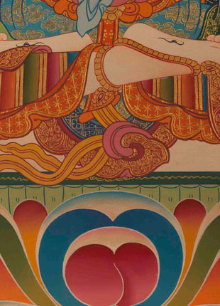 White Tara Thangka | Religious Buddhist Paintinig | Wall Decors