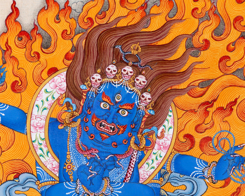 Sakya Vajrapani | Bhutadamara | Bodhisattva | Tibetan Hand Painted Thangka