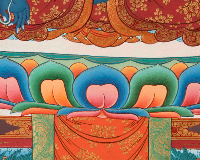 Healing Buddha | Medicine Buddha Thangka | Traditional Buddhist Art