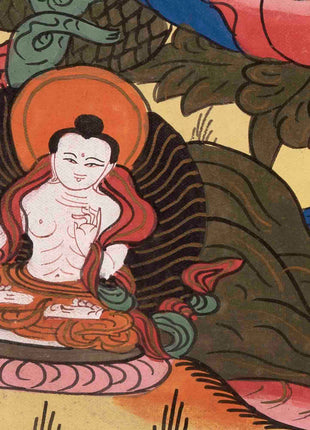 Basundhara Devi Thangka | Traditional Thangka Painting | Wall Decors