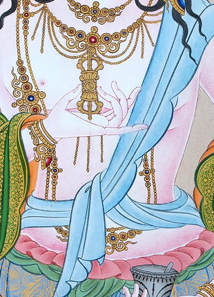 Vajrasattva Thangka| Tibetan Buddhist Art