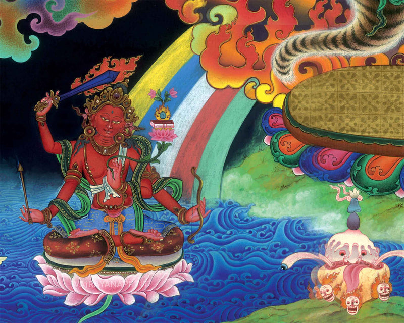 Bodhisattva Vajrapani Thangka Print | Digital Printing | Wall Decors