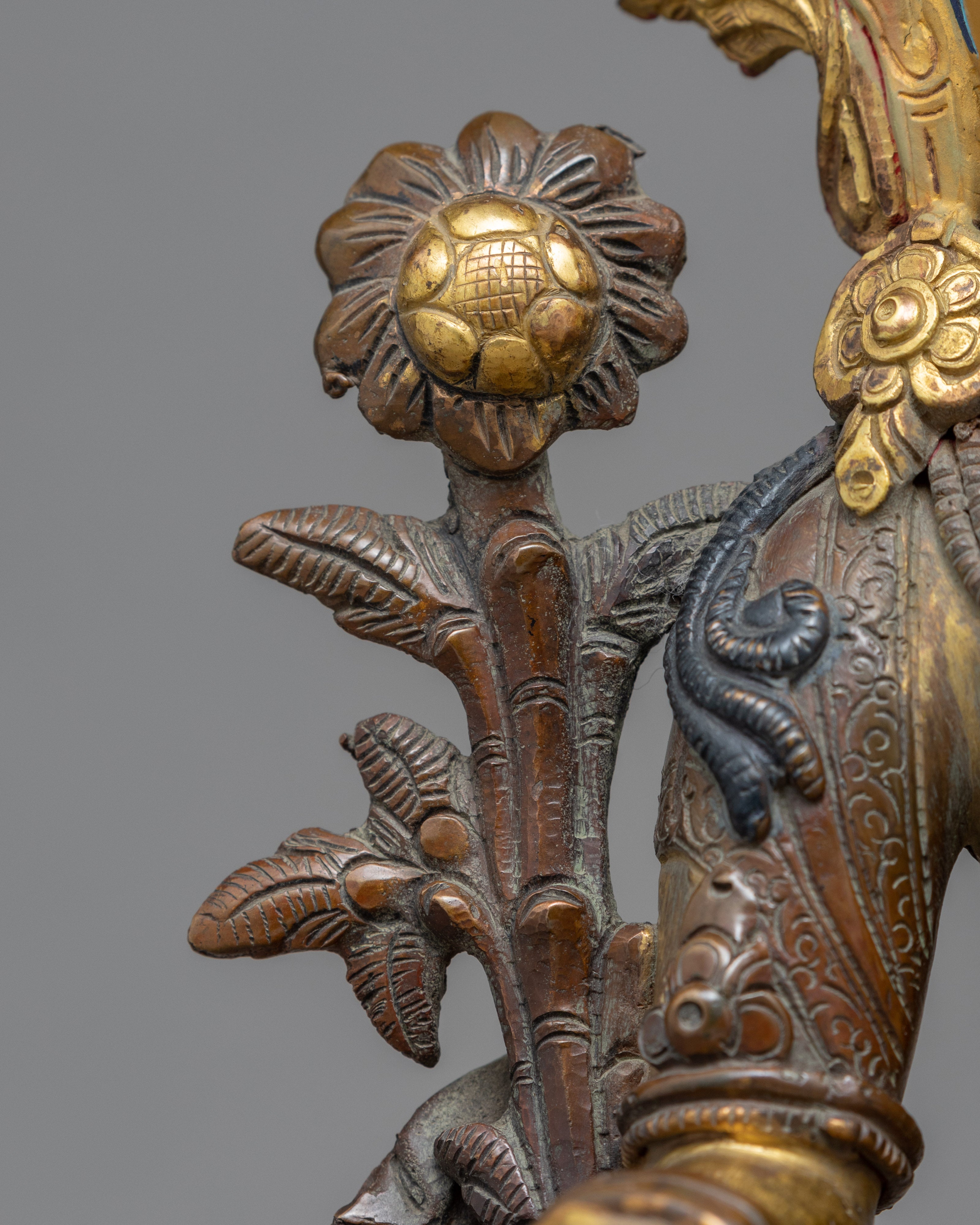 Green Tara Statue | Zen Room Decor | Tibetan Buddhist Sculpture