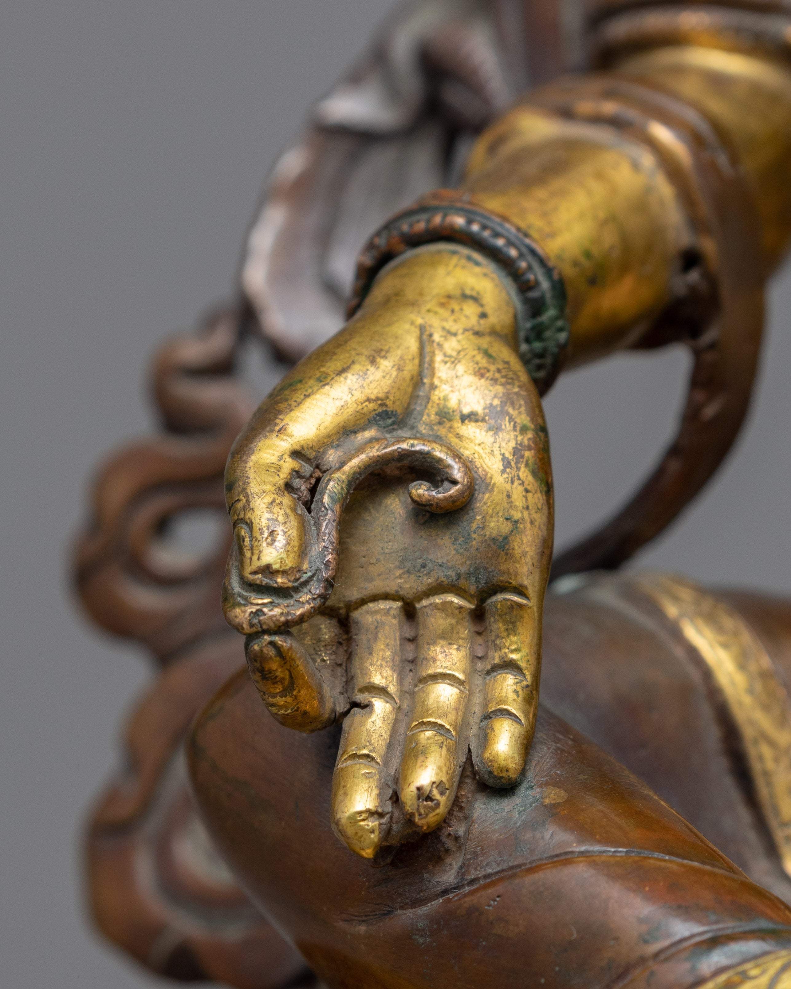 Green Tara Statue | Zen Room Decor | Tibetan Buddhist Sculpture